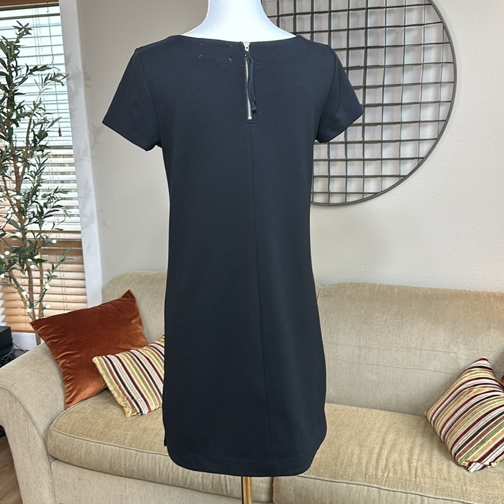 Lou & Grey short sleeve mini shift dress SZ S - Picture 2 of 9
